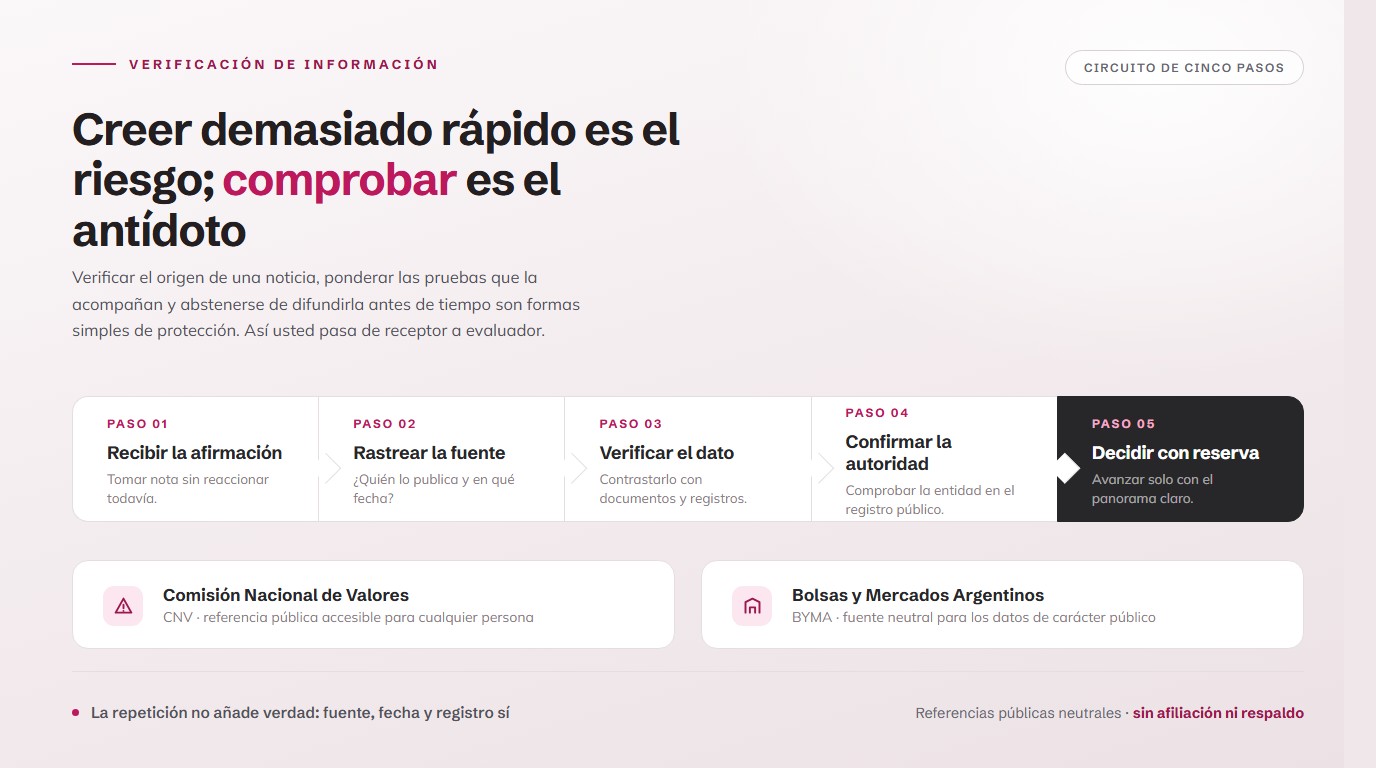 Escritorio sereno con documentos financieros y una pantalla que muestra la página de una institución oficial para la verificación